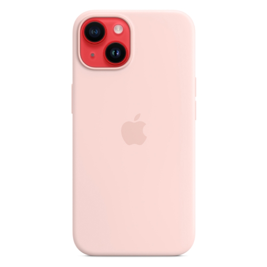 Чехол Apple Silicone Case with MagSafe for iPhone 14 Chalk Pink - цена, характеристики, отзывы, рассрочка, фото 1