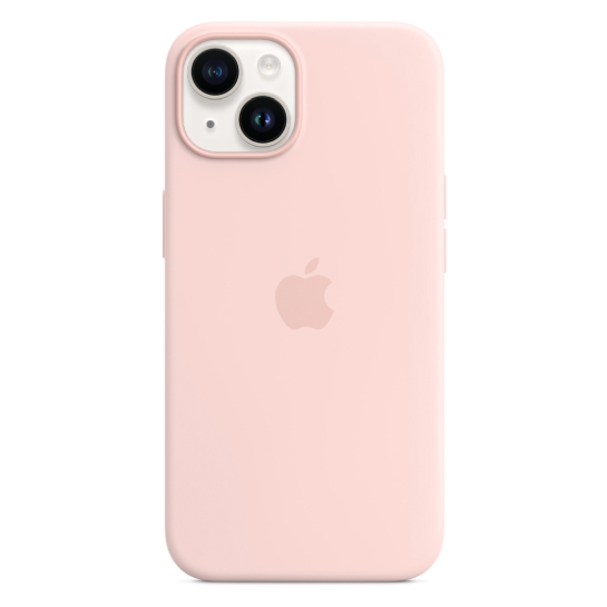 Чехол Apple Silicone Case with MagSafe for iPhone 14 Chalk Pink - цена, характеристики, отзывы, рассрочка, фото 2