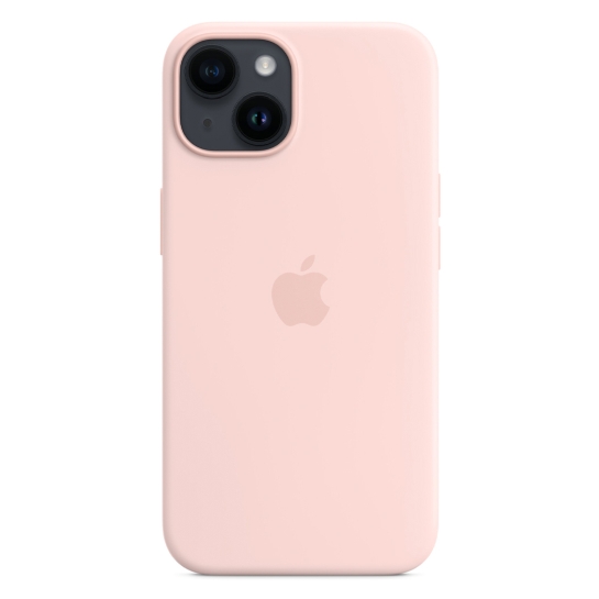 Чохол Apple Silicone Case with MagSafe for iPhone 14 Chalk Pink - ціна, характеристики, відгуки, розстрочка, фото 3