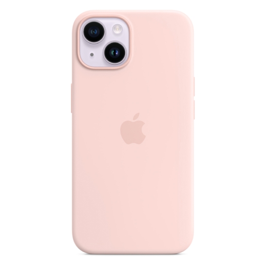 Чехол Apple Silicone Case with MagSafe for iPhone 14 Chalk Pink - цена, характеристики, отзывы, рассрочка, фото 4