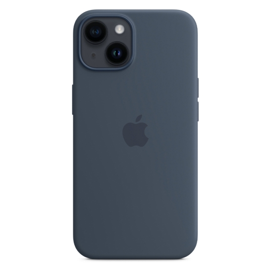 Чехол Apple Silicone Case with MagSafe for iPhone 14 Storm Blue - цена, характеристики, отзывы, рассрочка, фото 3