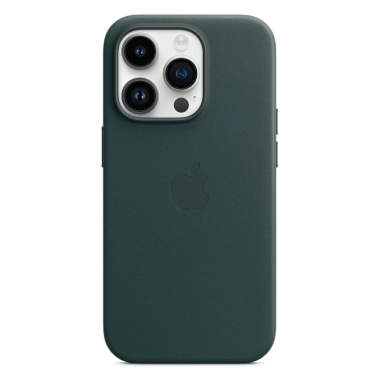 Чехол Apple Leather Case with MagSafe for iPhone 14 Pro Forest Green - цена, характеристики, отзывы, рассрочка, фото 1