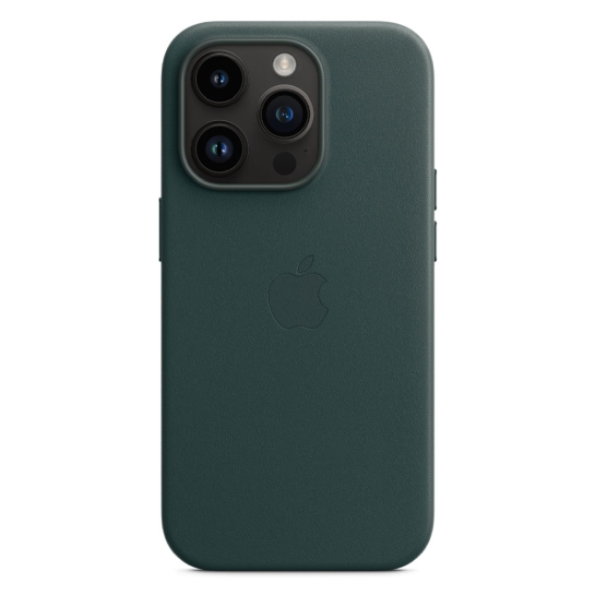 Чохол Apple Leather Case with MagSafe for iPhone 14 Pro Forest Green - ціна, характеристики, відгуки, розстрочка, фото 2