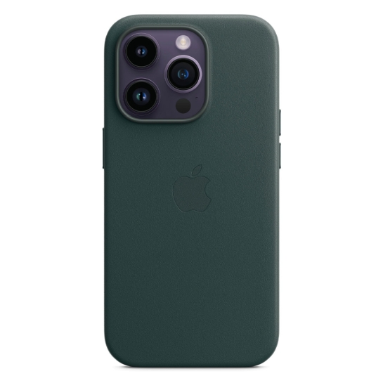 Чехол Apple Leather Case with MagSafe for iPhone 14 Pro Forest Green - цена, характеристики, отзывы, рассрочка, фото 4