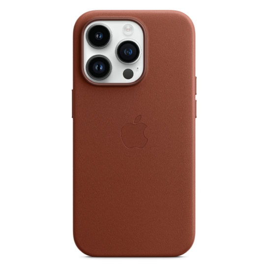 Чехол Apple Leather Case with MagSafe for iPhone 14 Pro Umber - цена, характеристики, отзывы, рассрочка, фото 2