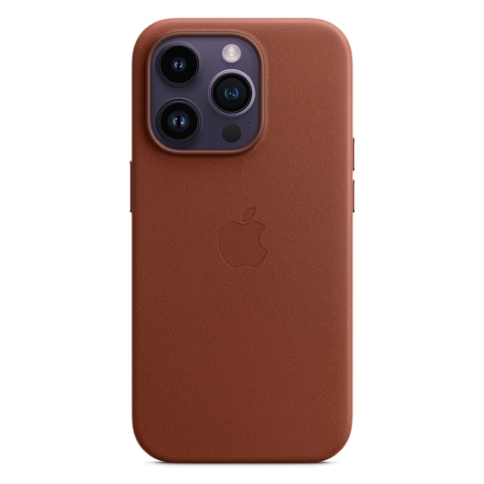 Чехол Apple Leather Case with MagSafe for iPhone 14 Pro Umber - цена, характеристики, отзывы, рассрочка, фото 4