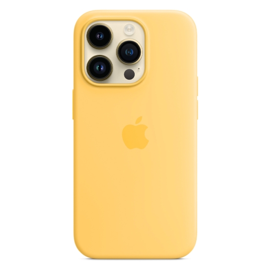 Чехол Apple Silicone Case with MagSafe for iPhone 14 Pro Sunglow - цена, характеристики, отзывы, рассрочка, фото 1