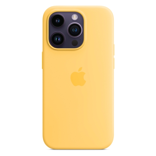 Чехол Apple Silicone Case with MagSafe for iPhone 14 Pro Sunglow - цена, характеристики, отзывы, рассрочка, фото 2