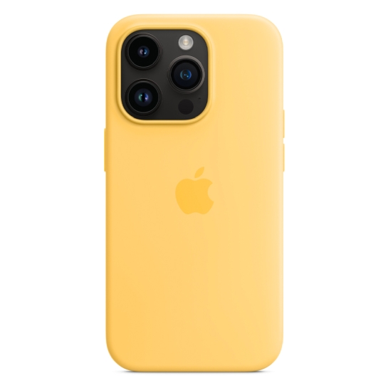 Чохол Apple Silicone Case with MagSafe for iPhone 14 Pro Sunglow - ціна, характеристики, відгуки, розстрочка, фото 4