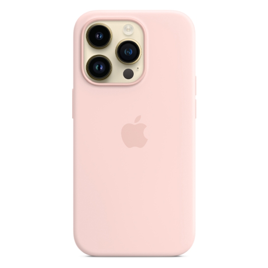 Чохол Apple Silicone Case with MagSafe for iPhone 14 Pro Chalk Pink - ціна, характеристики, відгуки, розстрочка, фото 3
