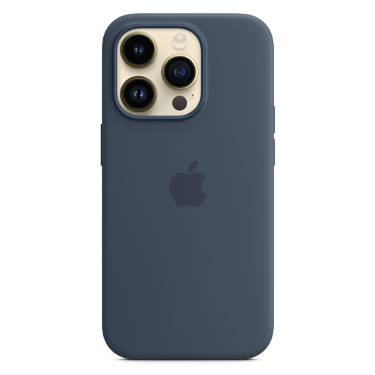 Чехол Apple Silicone Case with MagSafe for iPhone 14 Pro Storm Blue - цена, характеристики, отзывы, рассрочка, фото 1