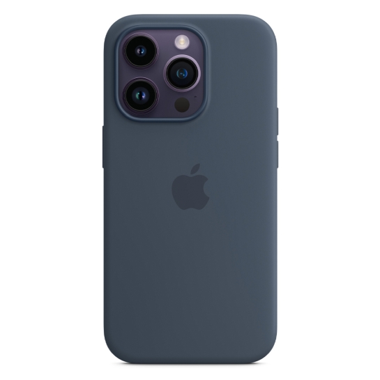 Чохол Apple Silicone Case with MagSafe for iPhone 14 Pro Storm Blue - ціна, характеристики, відгуки, розстрочка, фото 4