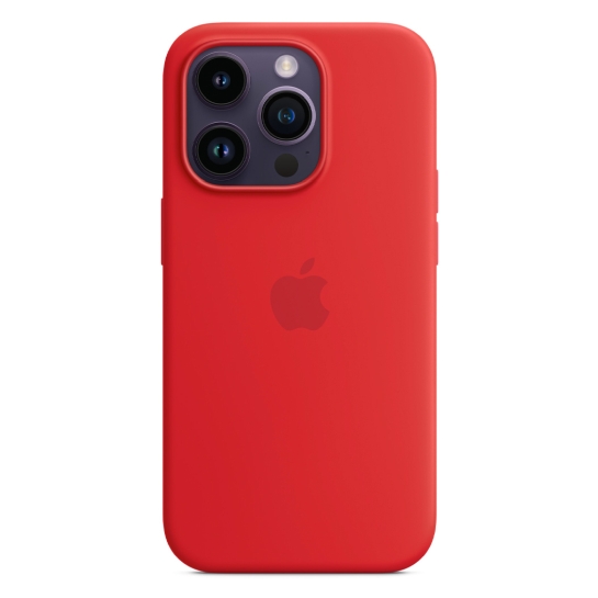 Чохол Apple Silicone Case with MagSafe for iPhone 14 Pro (PRODUCT)RED - ціна, характеристики, відгуки, розстрочка, фото 4