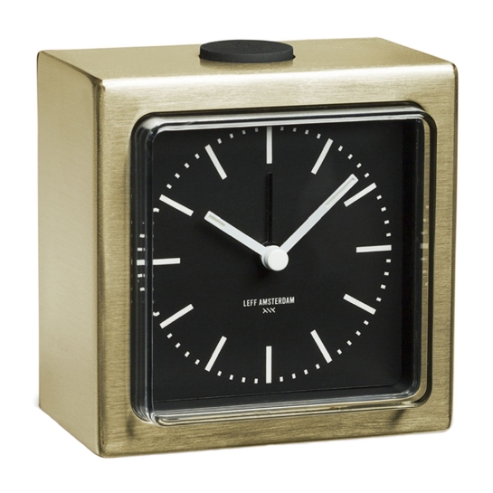 Годинник настільний LEFF Alarm Clock Block Brass/Black - ціна, характеристики, відгуки, розстрочка, фото 2