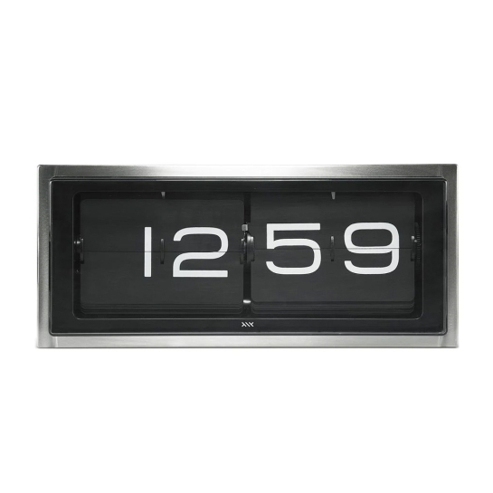 Годинник настільний LEFF Clock Brick Stainless Steel/Black - ціна, характеристики, відгуки, розстрочка, фото 1