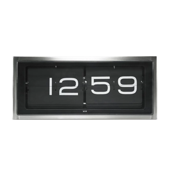 Годинник настільний LEFF Clock Brick Stainless Steel/Black