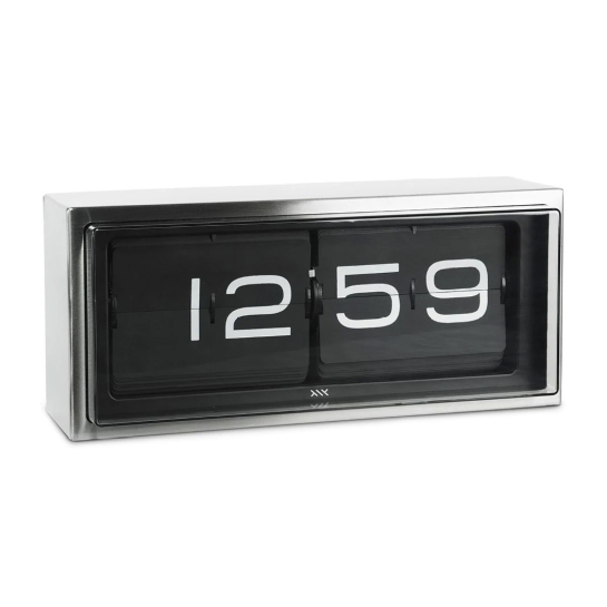 Годинник настільний LEFF Clock Brick Stainless Steel/Black - ціна, характеристики, відгуки, розстрочка, фото 2