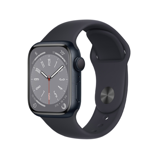 Apple Watch 8 41mm Midnight Aluminum Case with Midnight Sport Band - цена, характеристики, отзывы, рассрочка, фото 1
