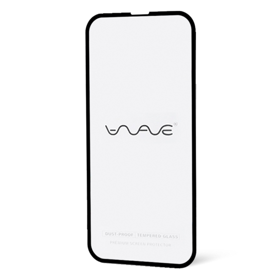 Стекло Wave Full 2.5D Dust Proof for iPhone 14 Front Black - цена, характеристики, отзывы, рассрочка, фото 1