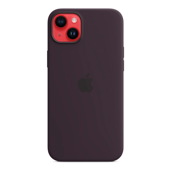Чехол Apple Silicone Case with MagSafe for iPhone 14 Plus Elderberry