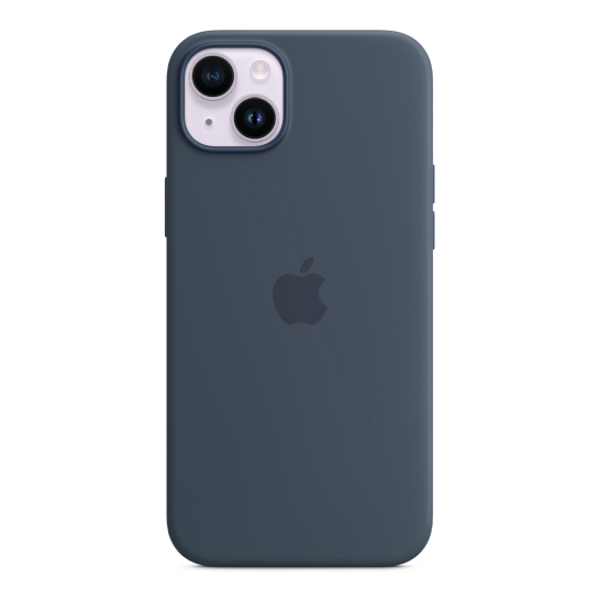 Чехол Apple Silicone Case with MagSafe for iPhone 14 Plus Storm Blue - цена, характеристики, отзывы, рассрочка, фото 1