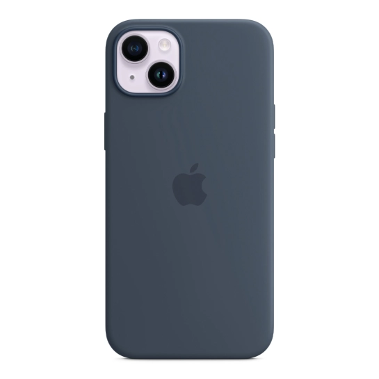 Чохол Apple Silicone Case with MagSafe for iPhone 14 Plus Storm Blue