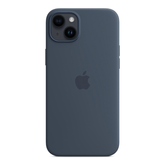 Чехол Apple Silicone Case with MagSafe for iPhone 14 Plus Storm Blue - цена, характеристики, отзывы, рассрочка, фото 3