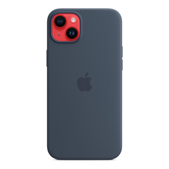 Чохол Apple Silicone Case with MagSafe for iPhone 14 Plus Storm Blue - ціна, характеристики, відгуки, розстрочка, фото 5