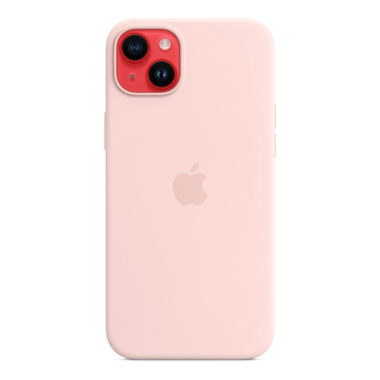Чехол Apple Silicone Case with MagSafe for iPhone 14 Plus Chalk Pink - цена, характеристики, отзывы, рассрочка, фото 2