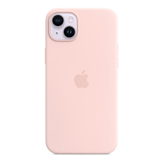 Чохол Apple Silicone Case with MagSafe for iPhone 14 Plus Chalk Pink - ціна, характеристики, відгуки, розстрочка, фото 4