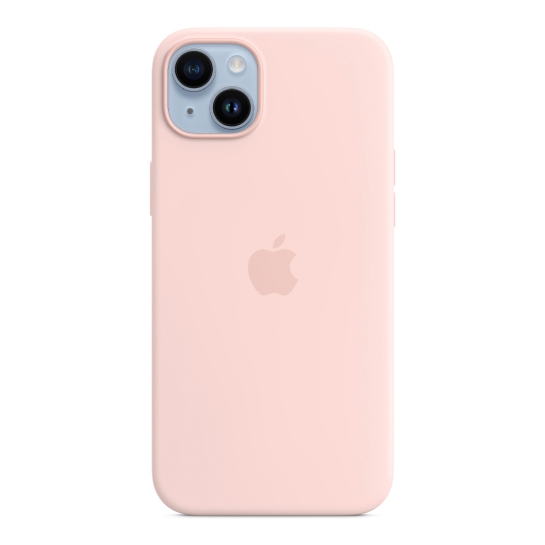 Чехол Apple Silicone Case with MagSafe for iPhone 14 Plus Chalk Pink - цена, характеристики, отзывы, рассрочка, фото 5