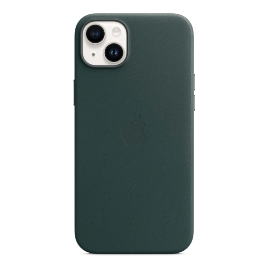 Чохол Apple Leather Case with MagSafe for iPhone 14 Plus Forest Green - ціна, характеристики, відгуки, розстрочка, фото 1