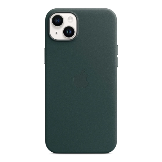 Чохол Apple Leather Case with MagSafe for iPhone 14 Plus Forest Green