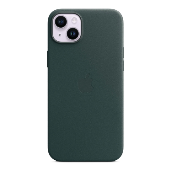 Чохол Apple Leather Case with MagSafe for iPhone 14 Plus Forest Green - ціна, характеристики, відгуки, розстрочка, фото 3