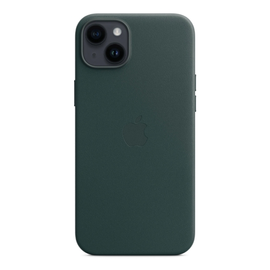 Чехол Apple Leather Case with MagSafe for iPhone 14 Plus Forest Green - цена, характеристики, отзывы, рассрочка, фото 4