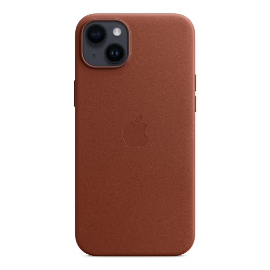 Чохол Apple Leather Case with MagSafe for iPhone 14 Plus Umber - ціна, характеристики, відгуки, розстрочка, фото 1