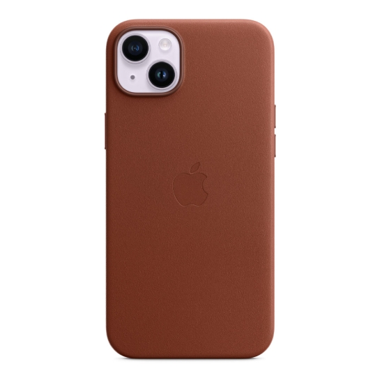 Чехол Apple Leather Case with MagSafe for iPhone 14 Plus Umber - цена, характеристики, отзывы, рассрочка, фото 2