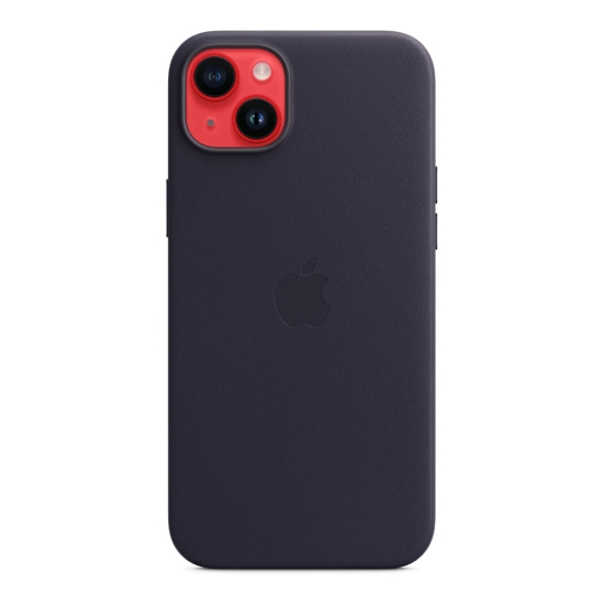 Чохол Apple Leather Case with MagSafe for iPhone 14 Plus Ink - ціна, характеристики, відгуки, розстрочка, фото 1