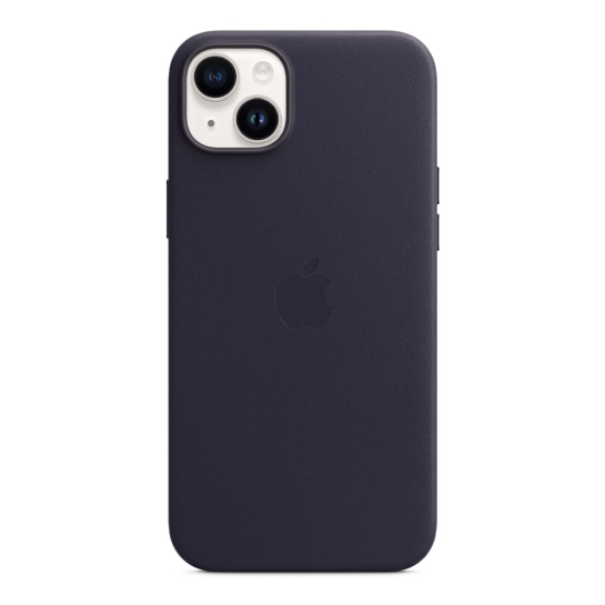 Чехол Apple Leather Case with MagSafe for iPhone 14 Plus Ink - цена, характеристики, отзывы, рассрочка, фото 2