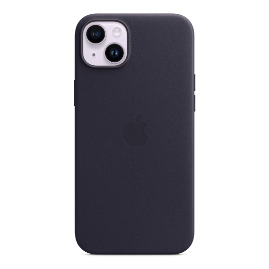 Чехол Apple Leather Case with MagSafe for iPhone 14 Plus Ink - цена, характеристики, отзывы, рассрочка, фото 3