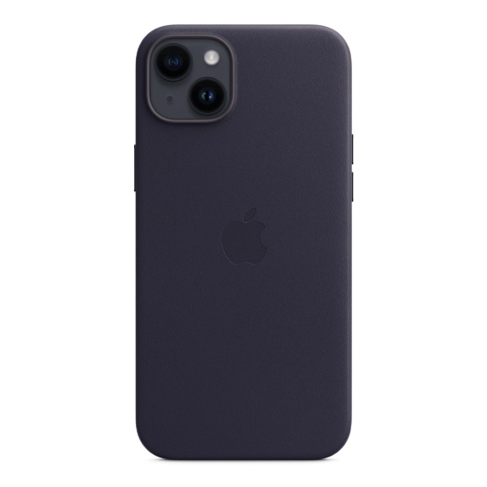 Чохол Apple Leather Case with MagSafe for iPhone 14 Plus Ink - ціна, характеристики, відгуки, розстрочка, фото 4