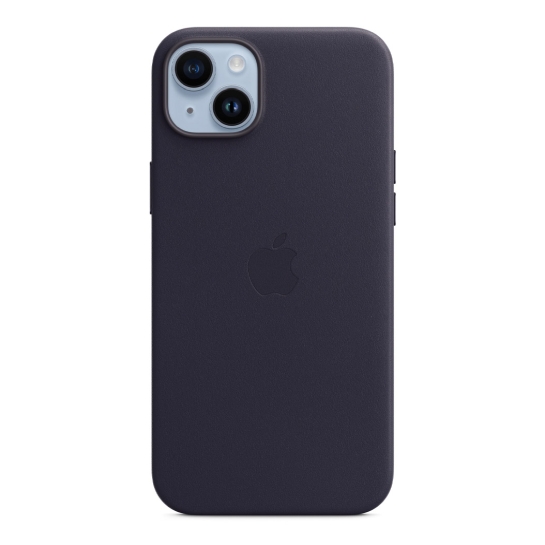 Чохол Apple Leather Case with MagSafe for iPhone 14 Plus Ink - ціна, характеристики, відгуки, розстрочка, фото 5