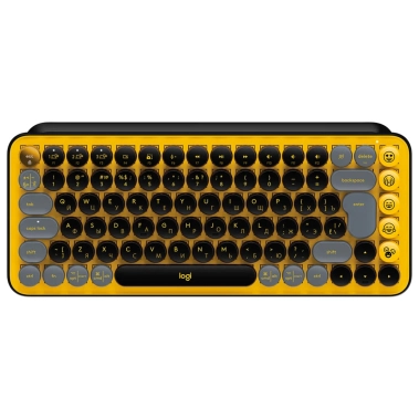 Клавіатура Logitech POP Keys Wireless Mechanical Keyboard Blast Yellow - цена, характеристики, отзывы, рассрочка, фото 1