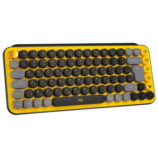 Клавиатура Logitech POP Keys Wireless Mechanical Keyboard Blast Yellow - цена, характеристики, отзывы, рассрочка, фото 3