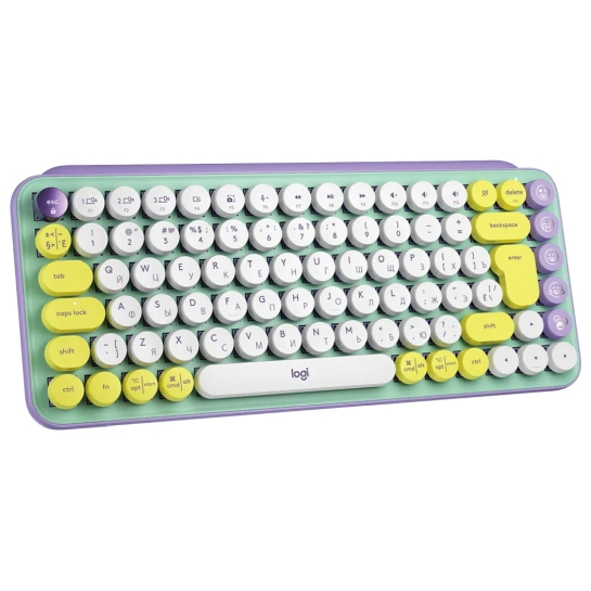Клавіатура Logitech POP Keys Wireless Mechanical Keyboard Daydream Mint - ціна, характеристики, відгуки, розстрочка, фото 3