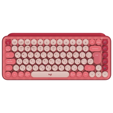Клавіатура Logitech POP Keys Wireless Mechanical Keyboard Heartbreaker Rose - цена, характеристики, отзывы, рассрочка, фото 1