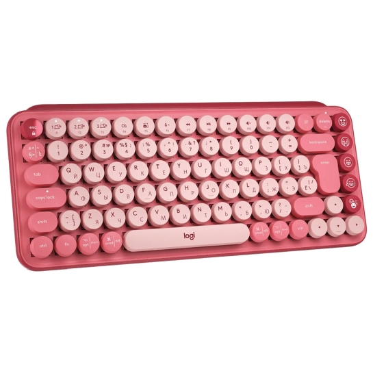 Клавіатура Logitech POP Keys Wireless Mechanical Keyboard Heartbreaker Rose - ціна, характеристики, відгуки, розстрочка, фото 3