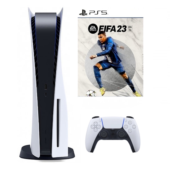 Игровая приставка Sony PlayStation 5 + FIFA 23 (Key) + DualSense  - цена, характеристики, отзывы, рассрочка, фото 1