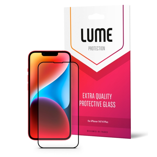 Скло LUME Protection Anti Static Dustproof Glass for iPhone 13 Pro Max/14 Plus Front Black - ціна, характеристики, відгуки, розстрочка, фото 1