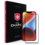 Стекло +NEU Chatel Corning Gorilla Glass with Mesh for iPhone 13/13 Pro/14/16e Front Black